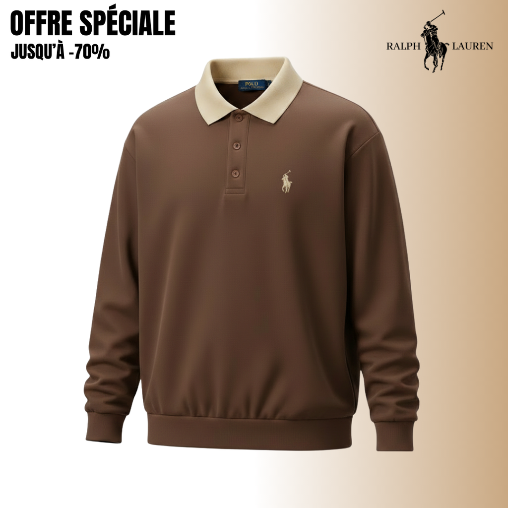 RL™ Prestige Edition – Sweat Col Contrasté