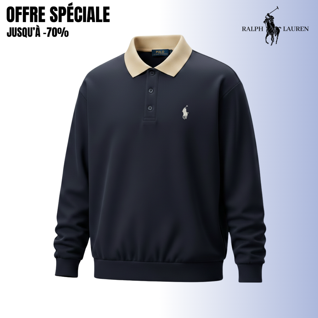 RL™ Prestige Edition – Sweat Col Contrasté