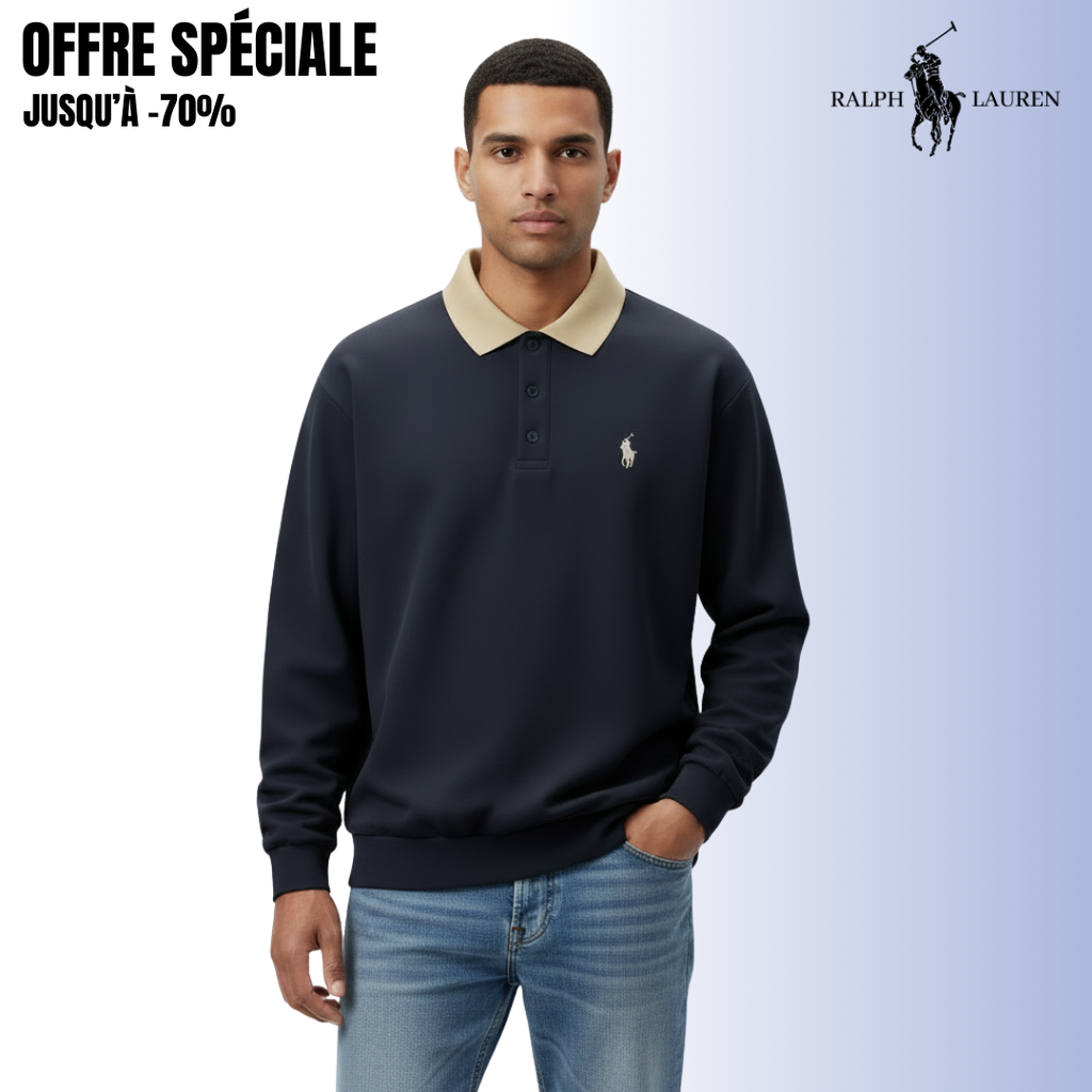 RL™ Prestige Edition – Sweat Col Contrasté