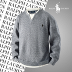 Pull Héritage à Col Fendu RL – Maille Signature